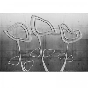 Fototapeta betonowe kwiaty