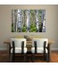 Fototapeta brzozowy las - aranżacja na ścianie w jadalni