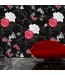 Dodatki na ścianę do czerwonego fotela - motyw róży