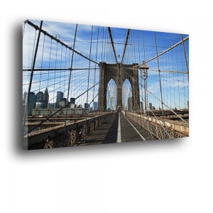 Ozdoba ściany w formie obrazu Brooklyn Bridge nr 2018