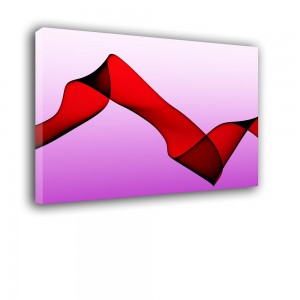 Ozdoba ściany w formie obrazu różowo fioletowy - Abstrakcja nr 2097
