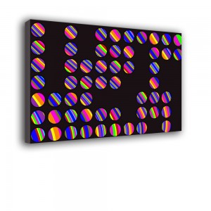 Ozdoba ściany w formie obrazu - kropki Abstrakcja nr 2047