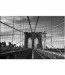 Obraz w stylu nowoczesnym most Brookliński czarno biały nr 2155