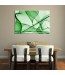 Ozdoba ściany w formie obrazu zielona abstrakcja