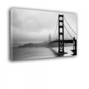 Obraz czarno biały Golden Gate nr 2292