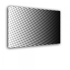 Obraz kropki czarne i białe - Abstrakcja nr 2300