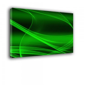 Ozdoba ściany w formie obrazu Zielona abstrakcja nr 2419