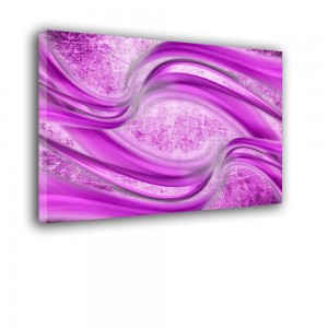 Nowoczesna dekoracja w formie obrazu w kolorze różowym - Abstrakcja nr 2480
