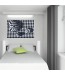 Obraz w stylu nowoczesnym w sypialni - czarno białe kwadraty