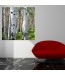 Ozdoba ściany w formie obrazu przeznaczonego do salonu - Brzozowy las nr 2393