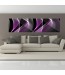 Abstrakcja fototapeta panoramiczna - aranżacja na ścianie salonu