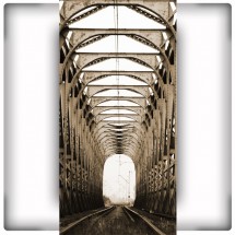 Fototapeta most kolejowy na wąską ścianę
