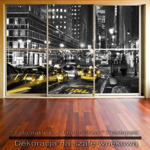 Ulica Nowego Jorku - dekoracja na szafę