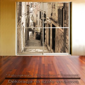Schodami do Adriatyku - dekoracja na szafę