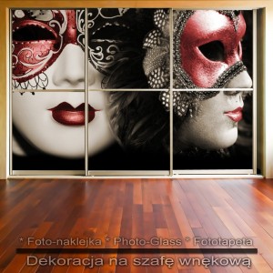 Maski Weneckie - dekoracja na szafę