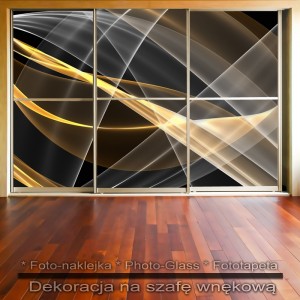 Linie Abstrakcja - dekoracja na szafę